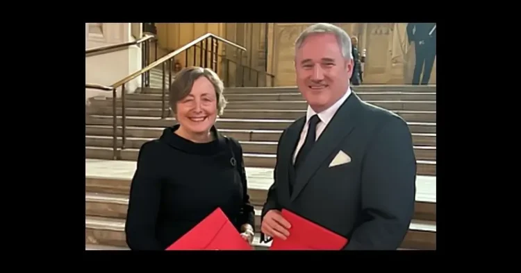Permanent Secretary of GLD Susanna McGibbon KC and Douglas Wilson KC OBE. Photo by Government Legal Department.