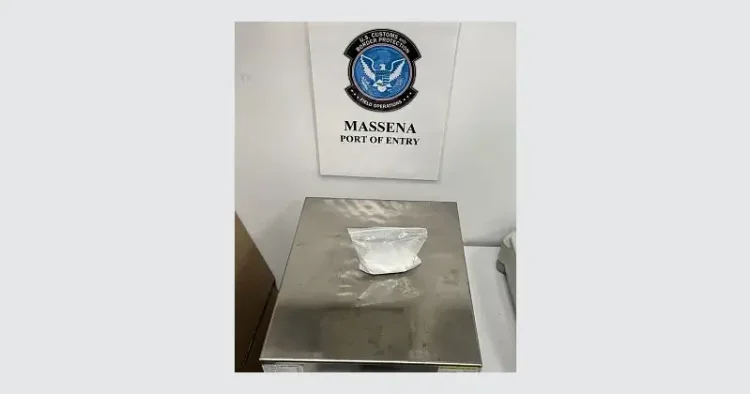 Powder cocaine discovered by CBP officers at the Massena, N.Y. Port of Entry. Photo by CBP.