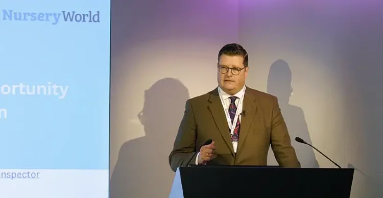 Sir Martyn Oliver, Ofsted's Chief Inspector's speech. Photo by Ofsted.