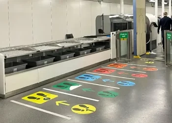 Smart Airport Technology. Photo by the Department for Transport.