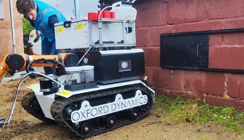 Strider robot from Oxford Dynamics. Photo by DSTL.