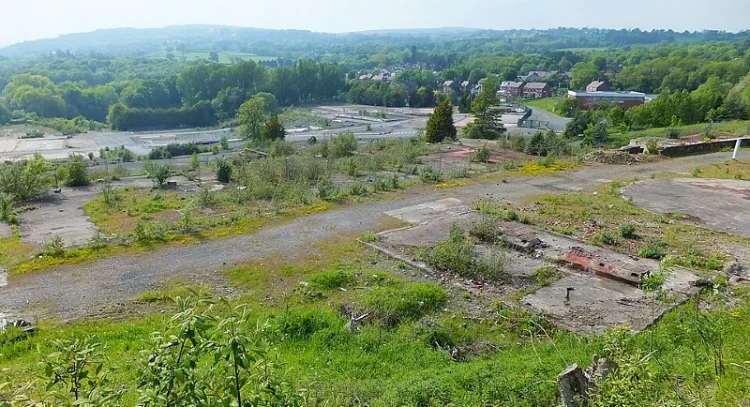 The brown field site that was Monsanto Chemicals. Photo by John Haynes.