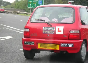 Witch's car with L plate. Photo by Lee J Haywood.