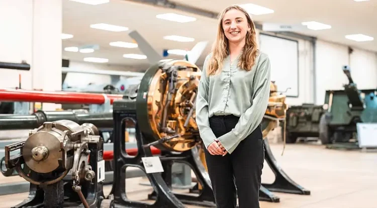A Defence Equipment and Support apprentice. Photo by the MOD.