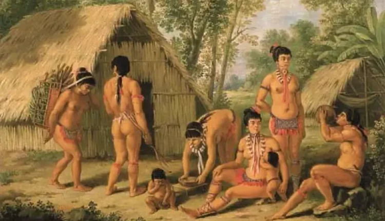 A family of Charaibes in the Island of St Vincent - image for illustrative purposes only. Photo by Christies.