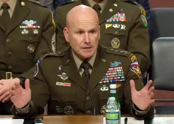 Army Gen. Christopher G. Cavoli, commander of U.S. European Command, testifies before the Senate Armed Services Committee, April 3, 2025, in Washington. Photo by Army Maj. Shinego.