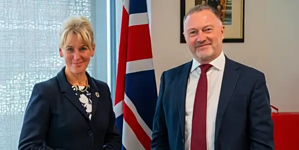 Baroness Minette Batters and Secretary of State Steve Reed. Photo by DEFRA.