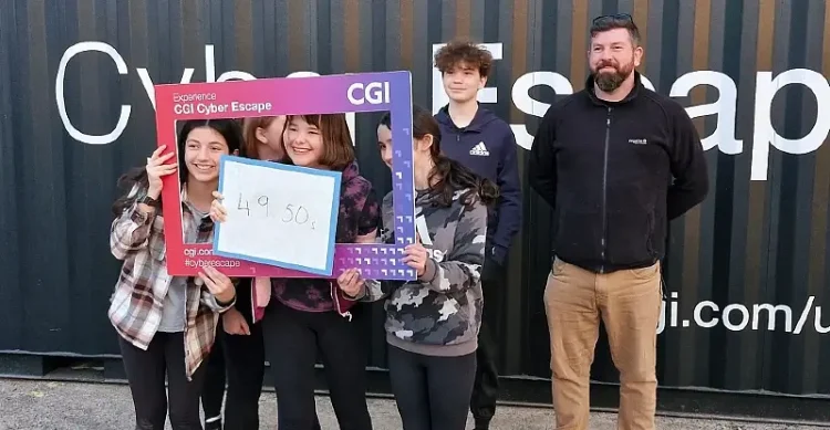 Black Diamond Explorer Scouts who completed the cyber escape room. Photo by the British Government.