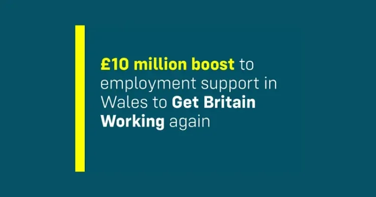 Boost to Employment Support in Wales. Artwork by the Department for Work and Pensions.