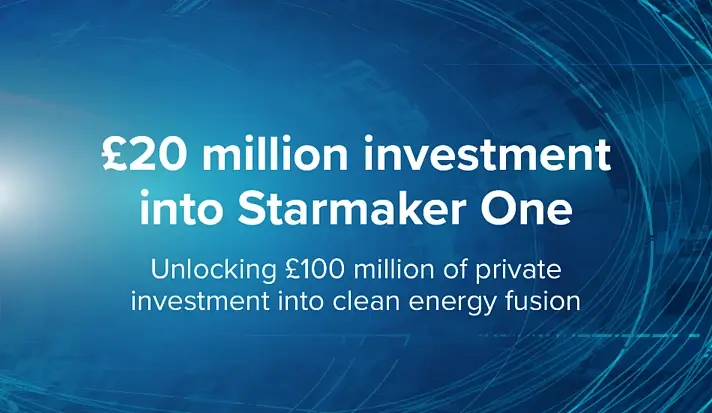 Government invests £20 million into Starmaker One. Artwork by the Department of Energy.