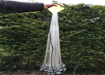 Image of the cast net. Photo by the Environment Agency.