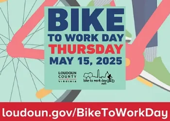 Loudoun to Host Pit Stops for Bike to Work Day Event on Thursday, May 15. Artwork by Loudoun County.