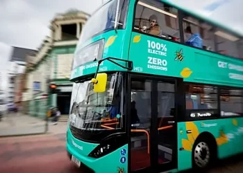 New green buses announced. Photo by the Department of Transport. stock-transport