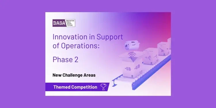 Phase Two of Innovation in Support of Operations. Artwork by DASA.