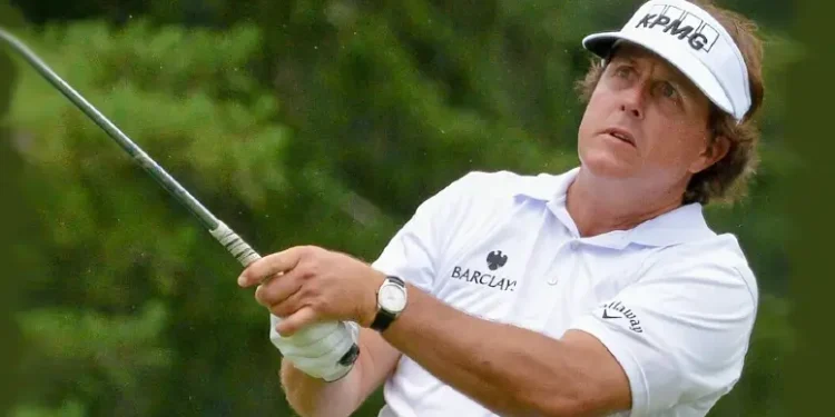 Phil Mickelson at the Greenbrier Classic. Photo by B Wendell Jones.
