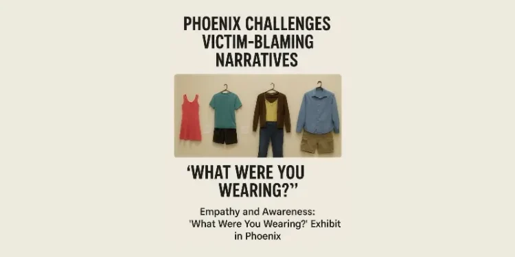 Phoenix Challenges Victim-Blaming Narratives. Artwork by Dal-e 3.