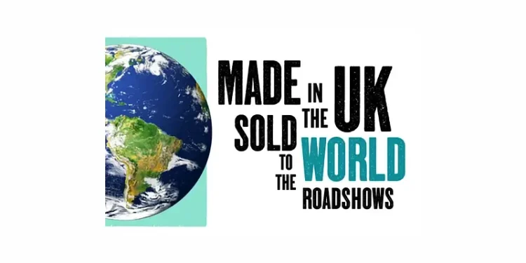 SME British Exports Roadshow. Graphics by Department for Business and Trade.