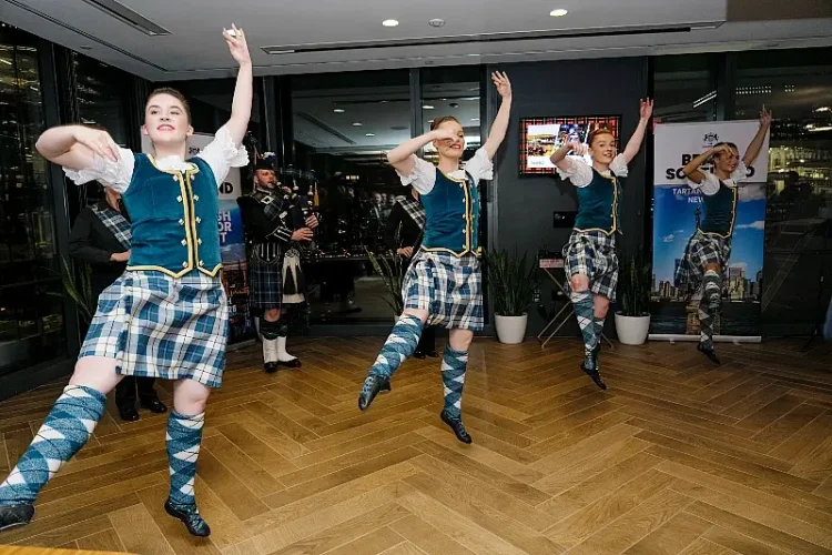 Scottish dancers in Manhattan, NYC. Photo by the Scottish Office.