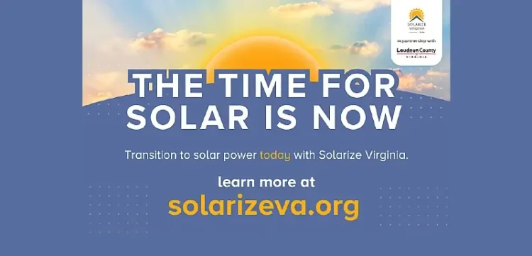 Solarize Virginia Offers Loudoun Homeowners Free Solar Assessments, Discounted Prices on Systems. Artwork by Loudoun County