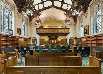 Supreme Court of the United Kingdom, Court 1 Interior, London. Photo by Diliff.
