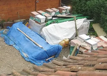 The B&B was a building site. Photo by Zimpen Fish.