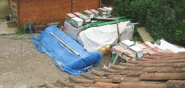 The B&B was a building site. Photo by Zimpen Fish.