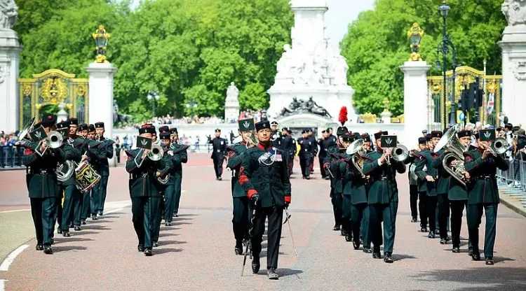 The Band of the Brigade of Gurkhas. Photo by Adrian Snood.