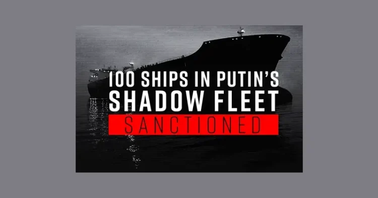 100 Ships Sanctioned by the UK Government. Artwork by the Foreign Office.