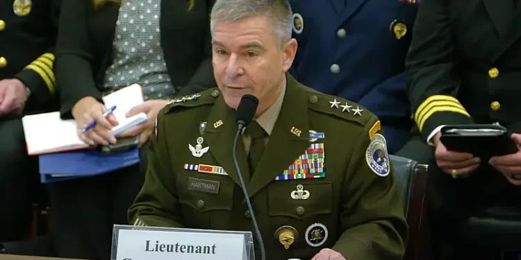 Army Lt. Gen. William Hartman, acting commander of U.S. Cyber Command House Armed Services Committee cyber, information technologies and innovation subcommittee. Photo by Maj. Wes Shinego.