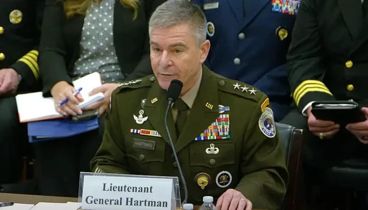 Army Lt. Gen. William Hartman, acting commander of U.S. Cyber Command House Armed Services Committee cyber, information technologies and innovation subcommittee. Photo by Maj. Wes Shinego.