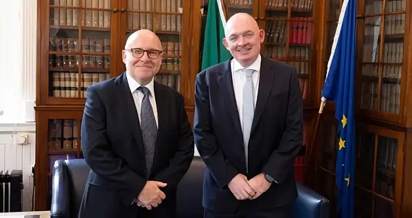 Attorney General Lord Hermer KC and Attorney General Rossa Fanning. Photo by the Attorney General's Office.