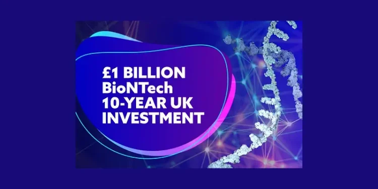 BioNTech investment. Artwork by Department for Science, Innovation and Technology.
