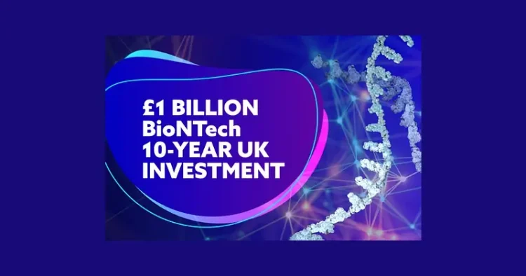 BioNTech investment. Artwork by Department for Science, Innovation and Technology.