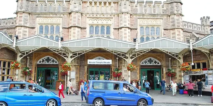 Bristol Temple Meads station built in 1878. Photo by Hugh Llewelyn.