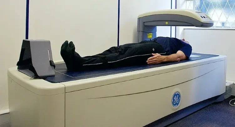 DEXA scanner in use. Photo by Nick Smith photography.
