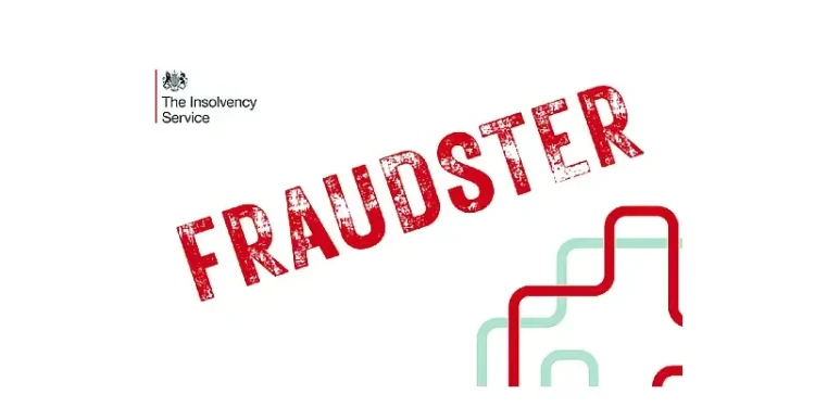 Fraudster. Artwork by the Insolvency Service.