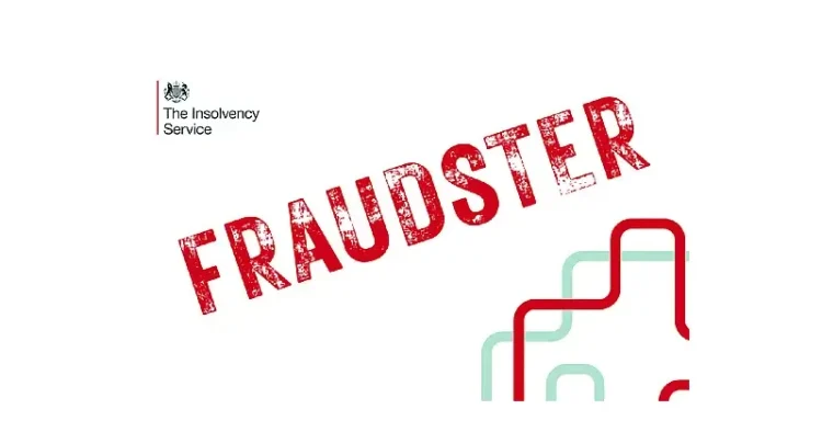 Fraudster. Artwork by the Insolvency Service.