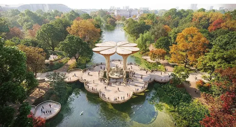 Heatherwick Studio entry of Bridge of Togetherness. Photo by Heatherwick Studio.