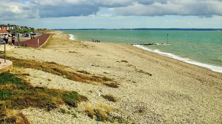 Lee on Solent beach. by Grass Roots Groundswell.