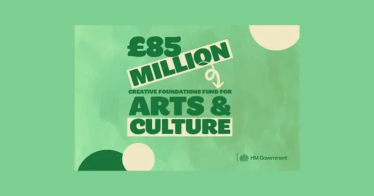 New 85 Million pounds Creative Foundation Fund. Photo by the Department for Culture, Media and Sports.