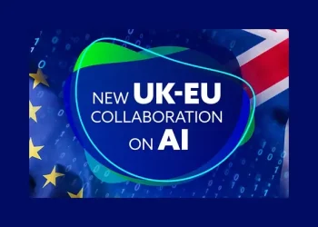 New UK-EU Collaboration on AI. Artwork by the Department for Science, Innovation and Technology.