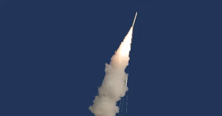 U.S. Navy Strategic Systems Programs conducts a cold-gas launch of a conventional hypersonic missile on the path to Navy fielding in Cape Canaveral, Fla. Photo by the DOD.