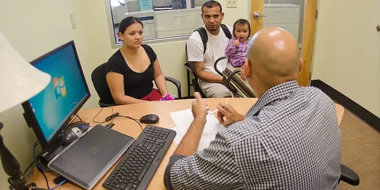 Young couple seeking help and guidance. Photo by USDAgov.