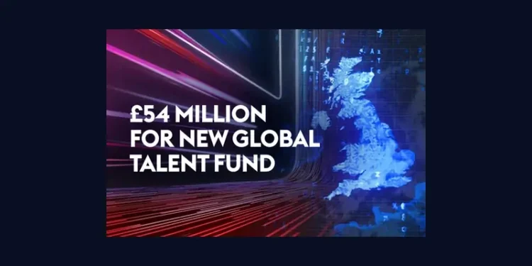 54 million pounds for new global talent fund. Department for Science, Innovation and Technology.