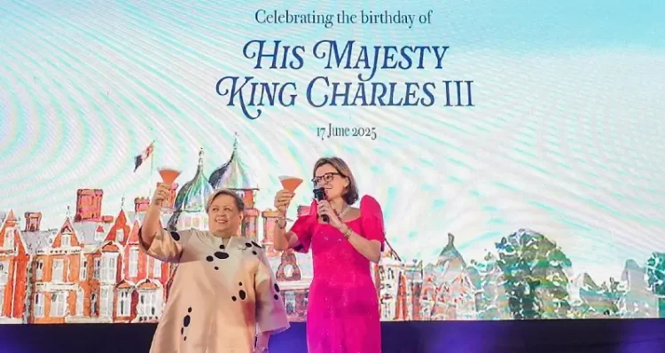 A toast to the health of HM King Charles III and to the prosperity of the Filipino people. Photo by the British Embassy Manila