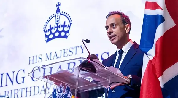 British High Commissioner to Malaysia Ajay Sharma CMG delivering his welcome remarks. Photo by the UK Government.