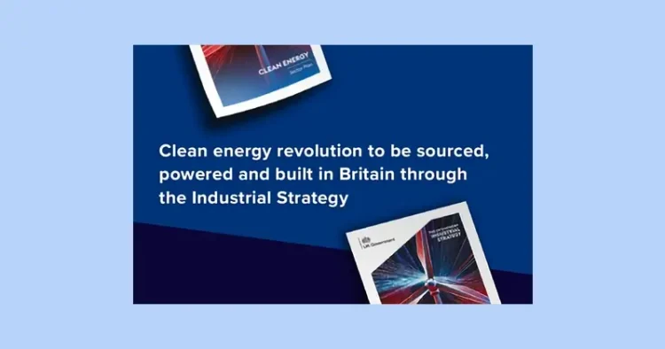 Clean Energy Industries Sector Plan. Artwork by the Department for Energy.