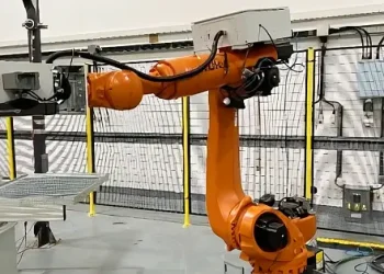 Demo robotic arm to sort and segregate waste. Photo by the NDA.