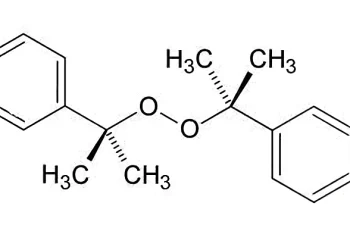 Dicumyl peroxide chemical structure. Photo by Angarmonte.