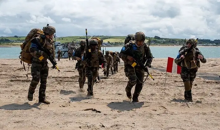 Exercise Catamaran brought together more than 3,000 personnel from several NATO allies to carry out training on the North Devon coast. Photo by the Defence Infrastructure Organisation.